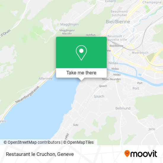 Restaurant le Cruchon map