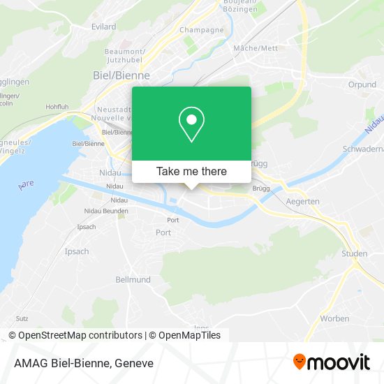 AMAG Biel-Bienne map