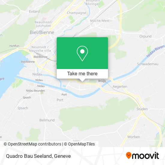Quadro Bau Seeland map