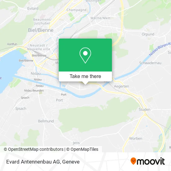 Evard Antennenbau AG map