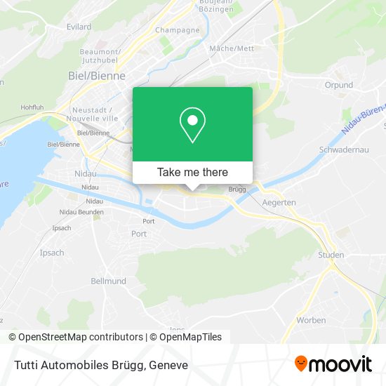 Tutti Automobiles Brügg map
