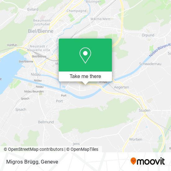 Migros Brügg map