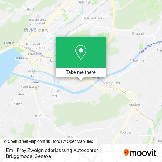 Emil Frey Zweigniederlassung Autocenter Brüggmoos map