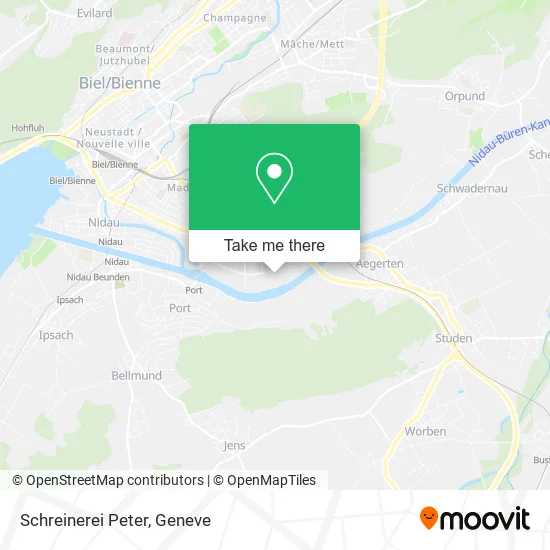 Schreinerei Peter map