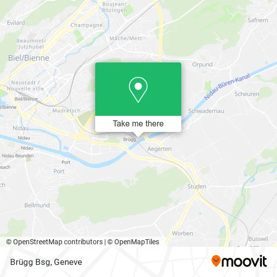 Brügg Bsg map
