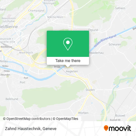 Zahnd Haustechnik map