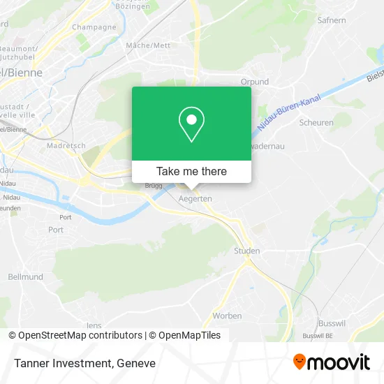 Tanner Investment map
