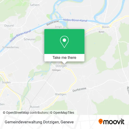 Gemeindeverwaltung Dotzigen map