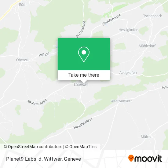 Planet9 Labs, d. Wittwer map