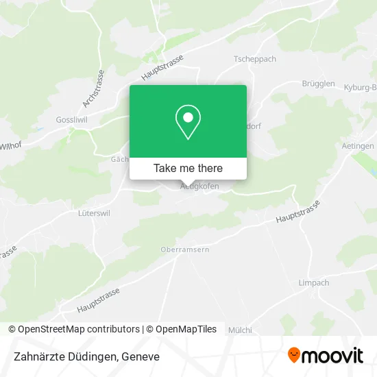 Zahnärzte Düdingen map