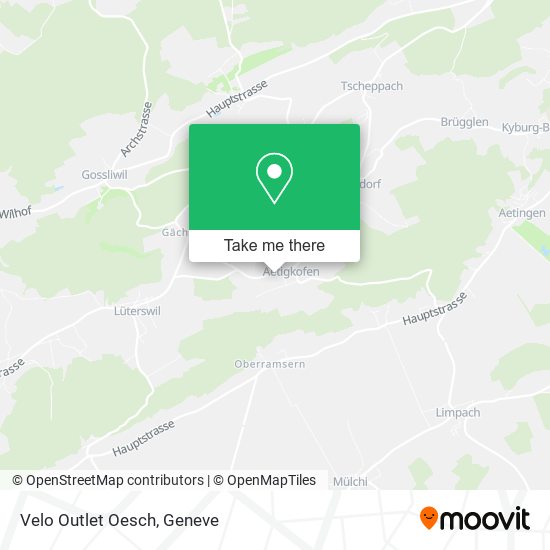 Velo Outlet Oesch map