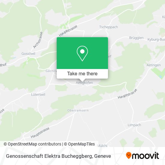 Genossenschaft Elektra Bucheggberg map