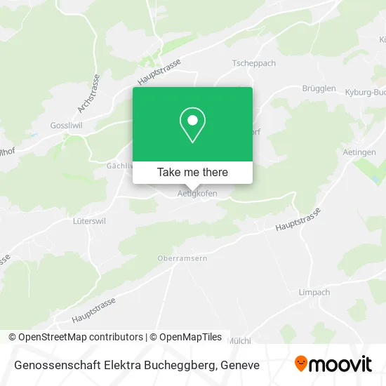 Genossenschaft Elektra Bucheggberg map