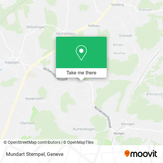 Mundart Stempel map