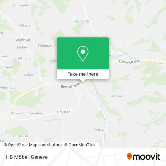 HB Möbel map