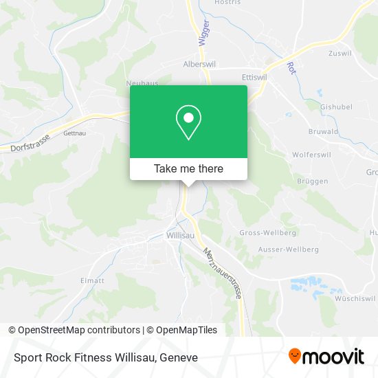Sport Rock Fitness Willisau map