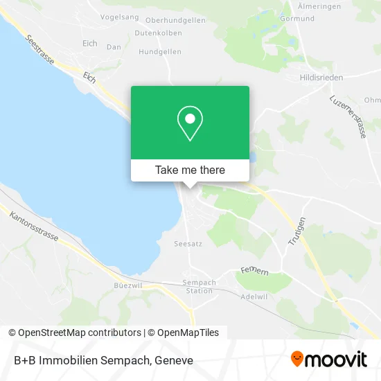 B+B Immobilien Sempach map