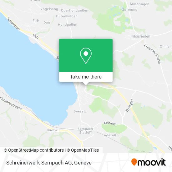 Schreinerwerk Sempach AG map