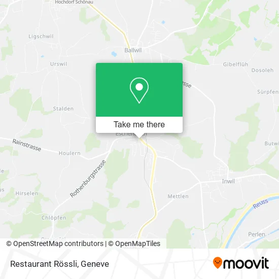 Restaurant Rössli map