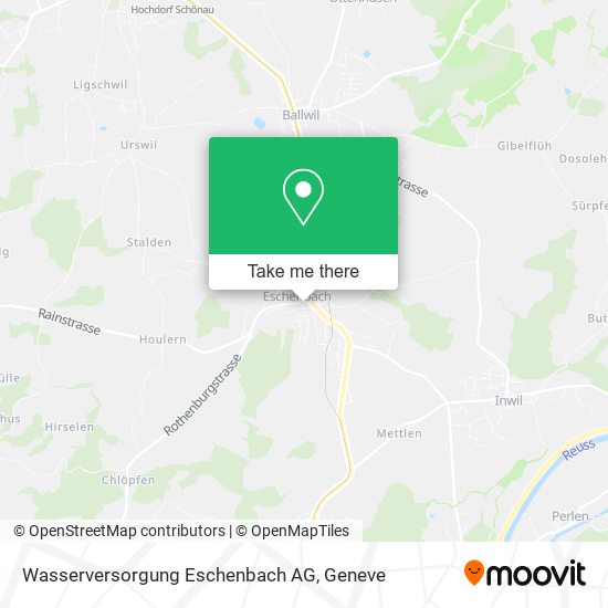 Wasserversorgung Eschenbach AG map