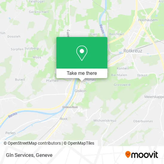 Gln Services map