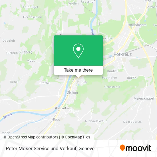 Peter Moser Service und Verkauf map