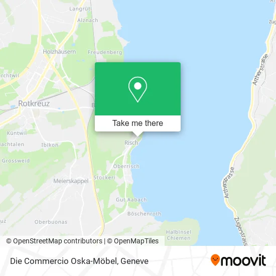 Die Commercio Oska-Möbel map