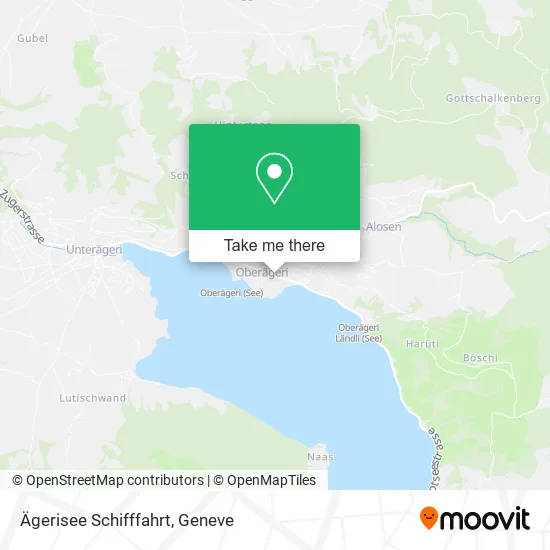 Ägerisee Schifffahrt map
