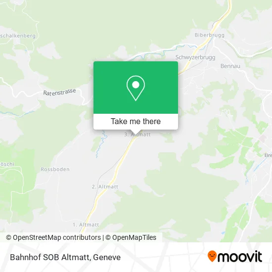 Bahnhof SOB Altmatt map