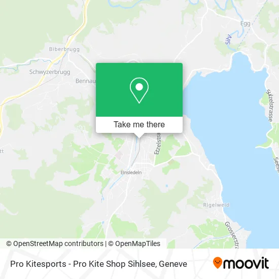Pro Kitesports - Pro Kite Shop Sihlsee map
