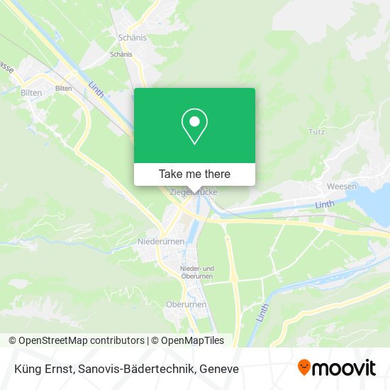 Küng Ernst, Sanovis-Bädertechnik map