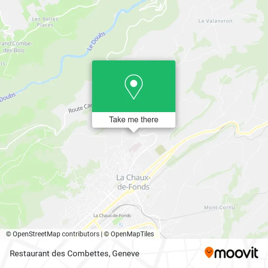 Restaurant des Combettes map