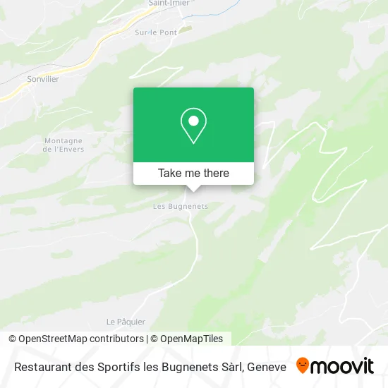 Restaurant des Sportifs les Bugnenets Sàrl map
