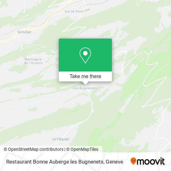 Restaurant Bonne Auberge les Bugnenets map