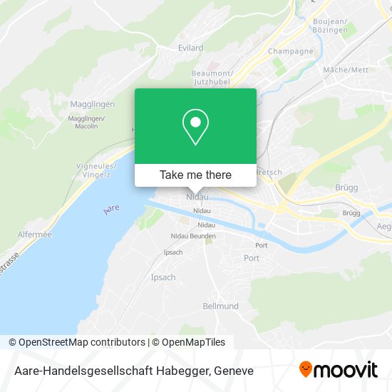 Aare-Handelsgesellschaft Habegger map