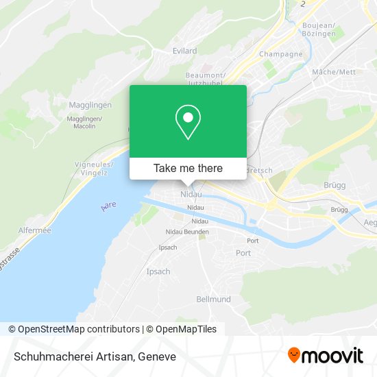 Schuhmacherei Artisan map