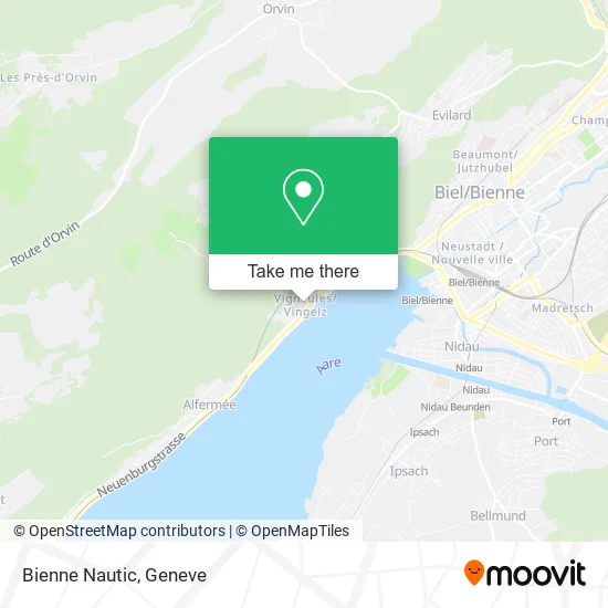 Bienne Nautic map
