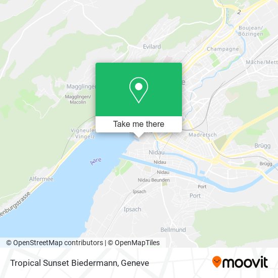 Tropical Sunset Biedermann map
