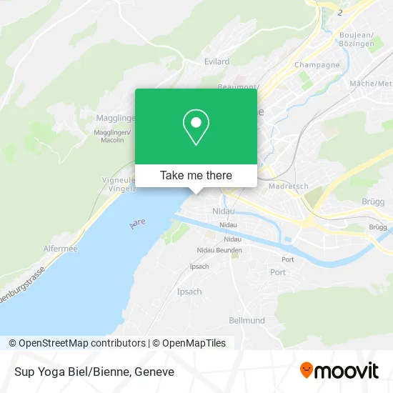 Sup Yoga Biel/Bienne map
