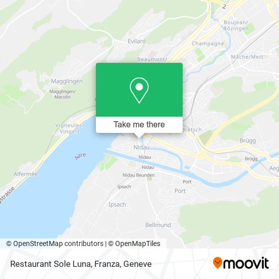Restaurant Sole Luna, Franza map