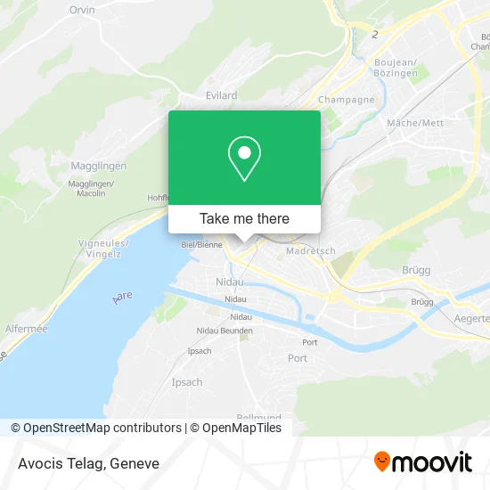 Avocis Telag map