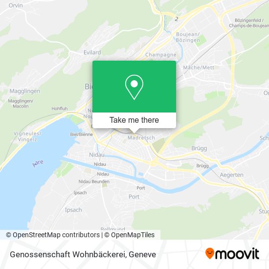 Genossenschaft Wohnbäckerei map