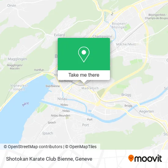Shotokan Karate Club Bienne map