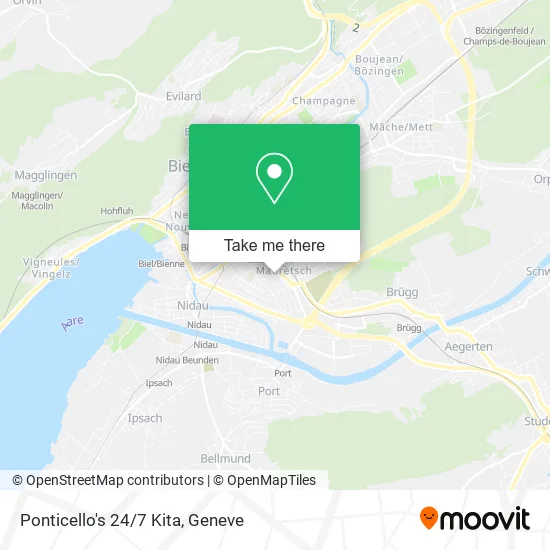 Ponticello's 24/7 Kita map