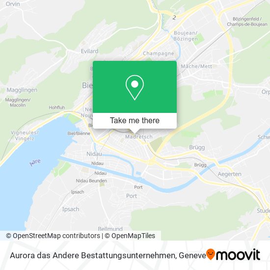 Aurora das Andere Bestattungsunternehmen map