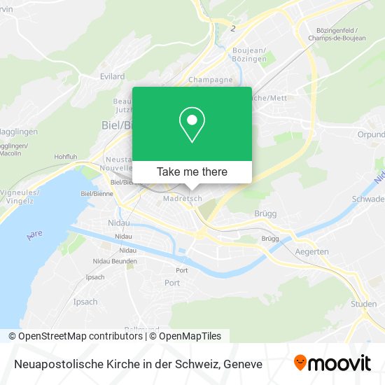 Neuapostolische Kirche in der Schweiz map