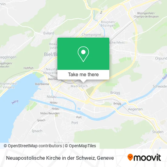Neuapostolische Kirche in der Schweiz map