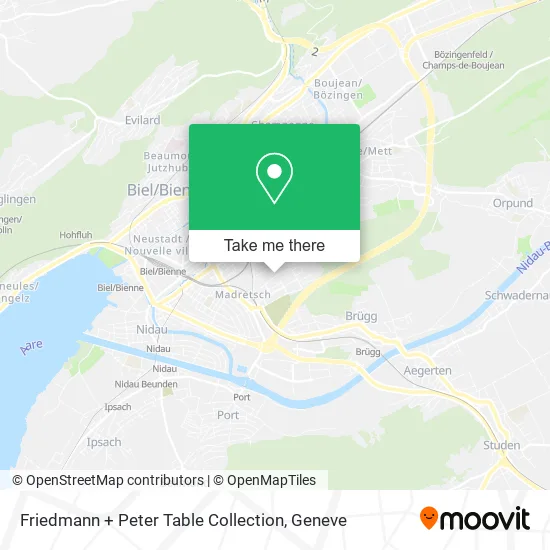 Friedmann + Peter Table Collection map