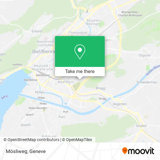 Mösliweg map