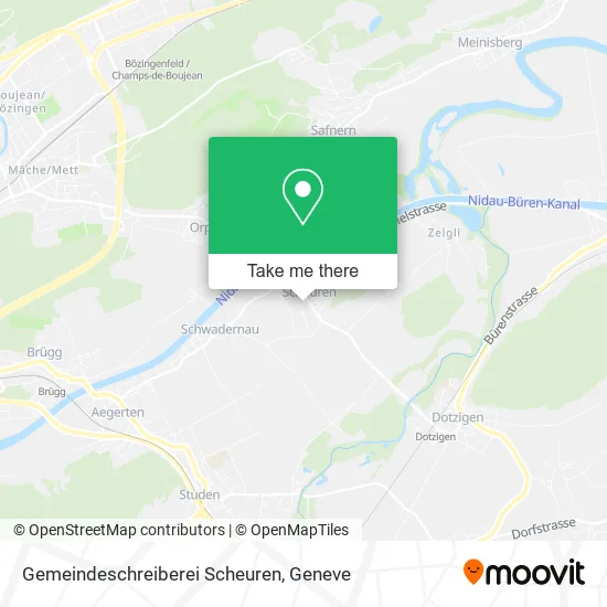 Gemeindeschreiberei Scheuren map